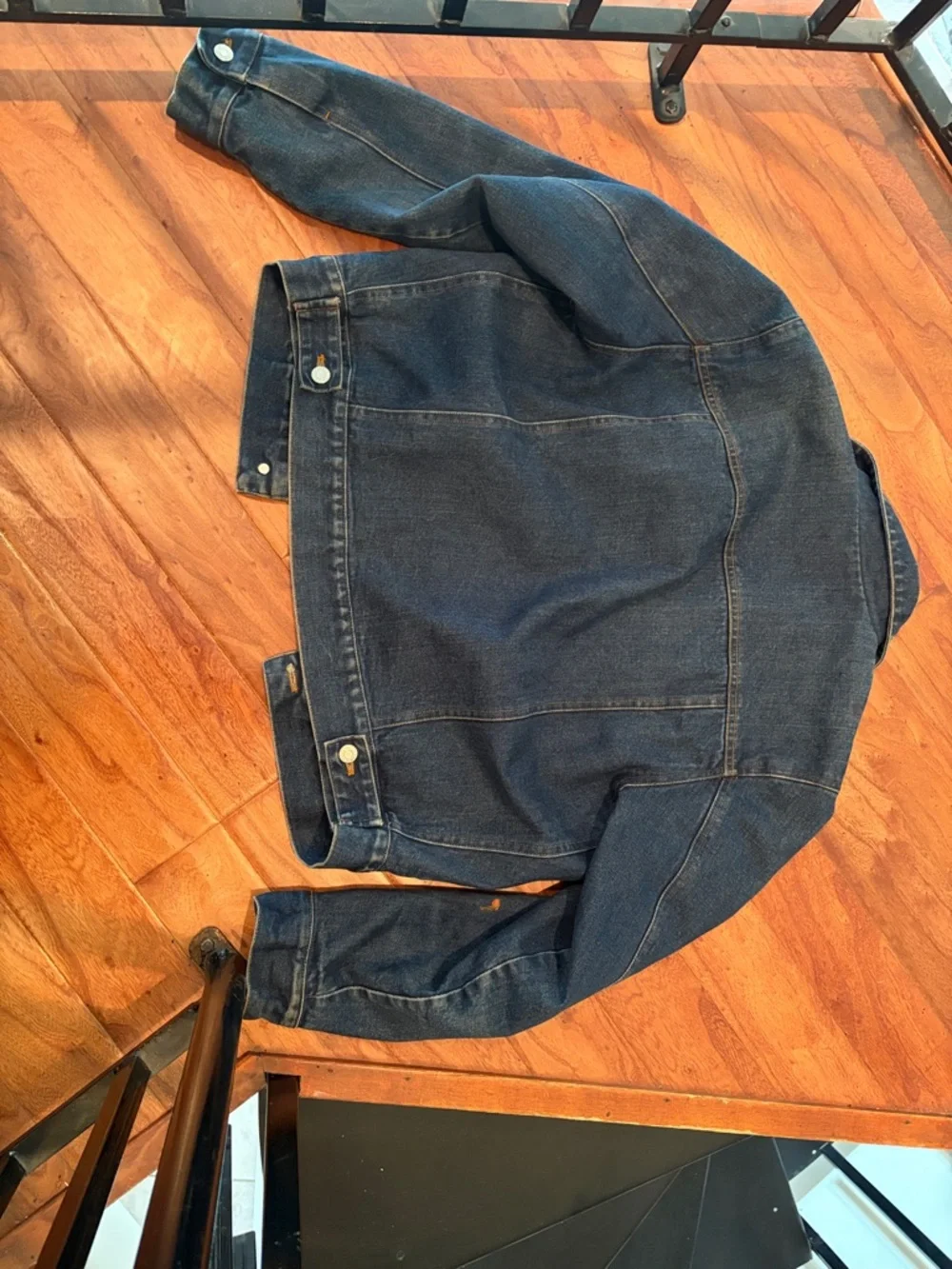 LAUREN JEANS CO. Ralph Lauren Blue Denim Padded Jacket Size Medium - Picture 11 of 13